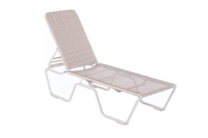 Kabana Woven Dover Clay Stacking Chaise Lounge