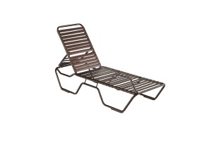 Kabana Strap Brown Stacking Chaise Lounge