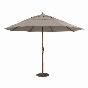 11' Classic Umbrella Champagne Linen - The Great Escape