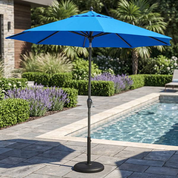 9' Deluxe Umbrella - Cobalt - The Great Escape