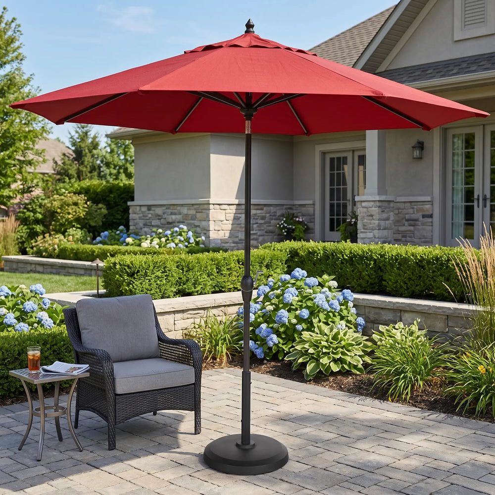 9' Deluxe Umbrella - Red - The Great Escape