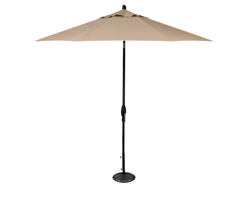 9' Designer Umbrella - Heather Beige - The Great Escape