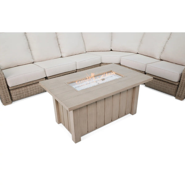 Naples 9 Piece Reclining Firepit Sectional Group - The Great Escape