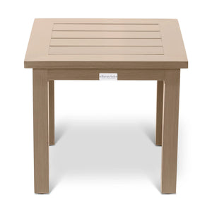 Naples Flax 22" Square Slat End Table - The Great Escape