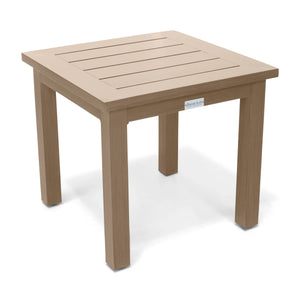 Naples Flax 22" Square Slat End Table - The Great Escape