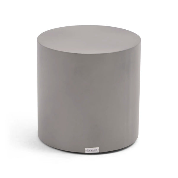 18" Round Concrete Faux Modern End Table - The Great Escape