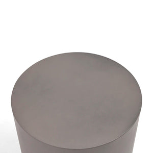 18" Round Concrete Faux Modern End Table - The Great Escape