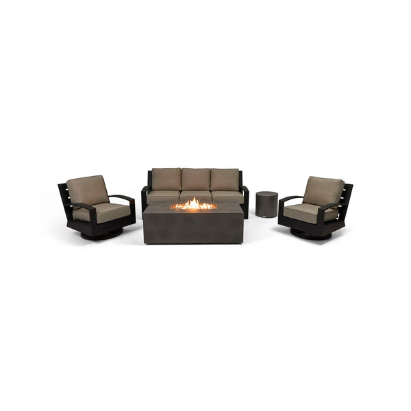 Prescott 5 Piece Sofa Firepit/Chat Group - The Great Escape