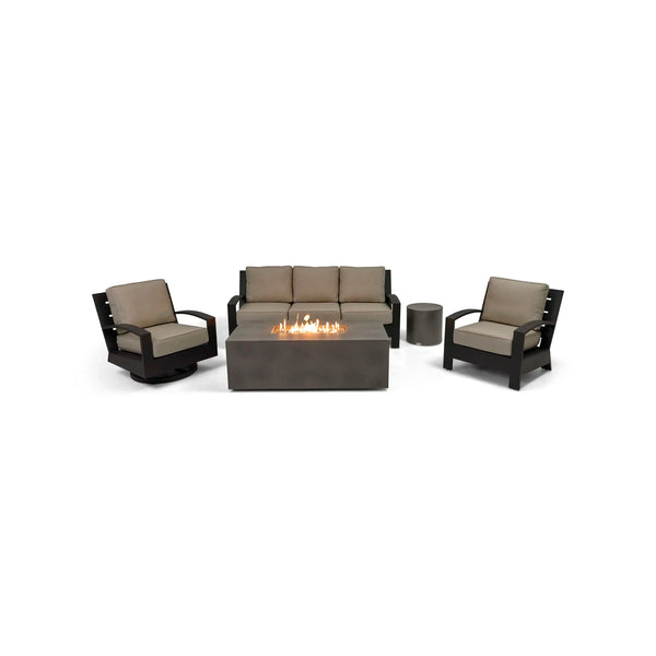 Prescott 5 Piece Sofa Firepit/Chat Group - The Great Escape