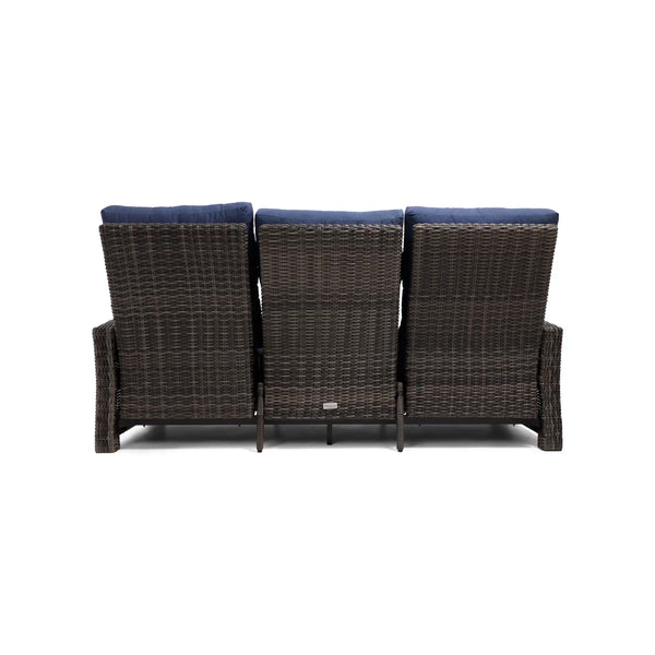 Ellis Reclining High Back End Sofa Indigo Acrylic - The Great Escape