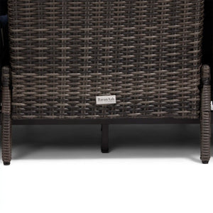 Ellis Reclining High Back End Sofa Indigo Acrylic - The Great Escape