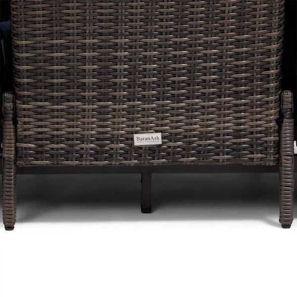 Ellis Reclining High Back End Sofa Indigo Acrylic - The Great Escape