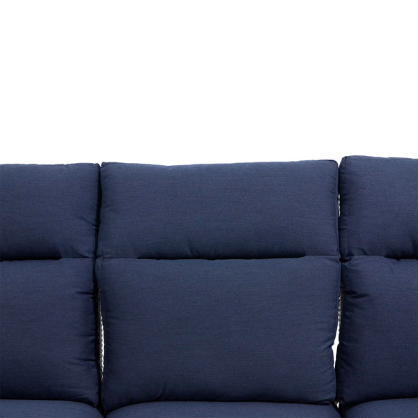Ellis Reclining High Back End Sofa Indigo Acrylic - The Great Escape
