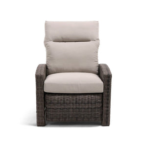 Ellis Reclining High Back Recliner Chair Dove Acrylic - The Great Escape