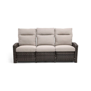 Ellis Reclining High Back End Sofa Dove Acrylic - The Great Escape