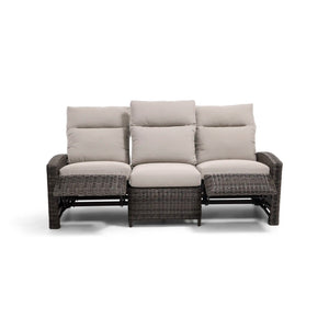 Ellis Reclining High Back End Sofa Dove Acrylic - The Great Escape