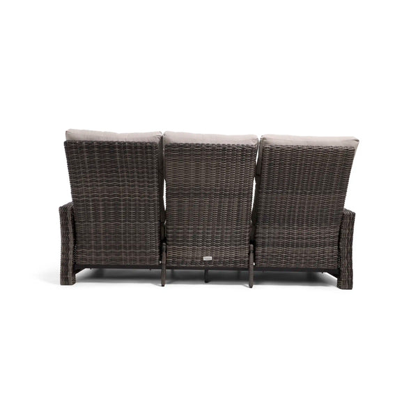 Ellis Reclining High Back End Sofa Dove Acrylic - The Great Escape
