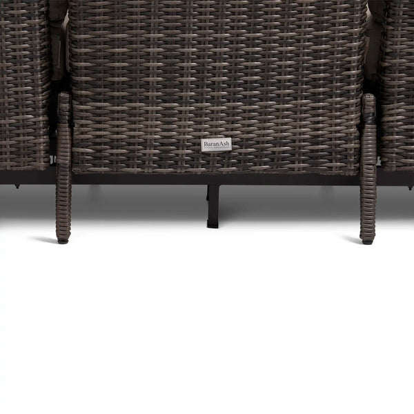 Ellis Reclining High Back End Sofa Dove Acrylic - The Great Escape