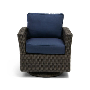Ellis Indigo Acrylic Swivel Glider - The Great Escape