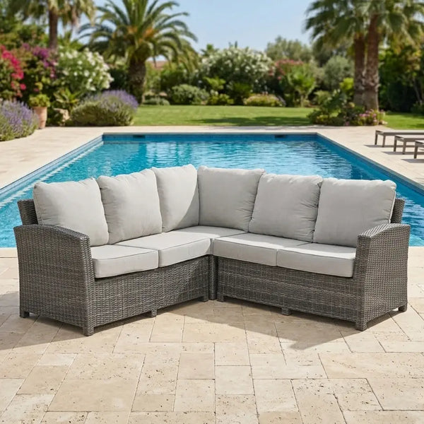 Ellis 3 Piece Sectional Group Dove Acrylic - The Great Escape