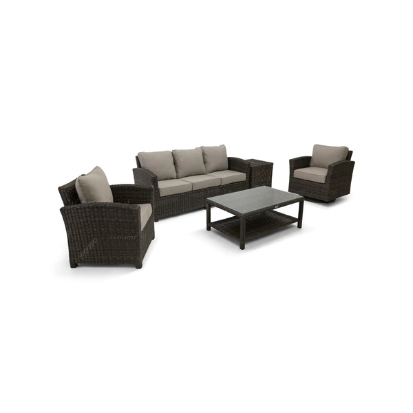 Ellis 5 Piece Dove Acrylic Sofa Chat Group - The Great Escape
