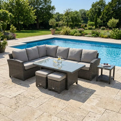 Ellis 8 Piece Sectional Chat Group Dove Acrylic - The Great Escape