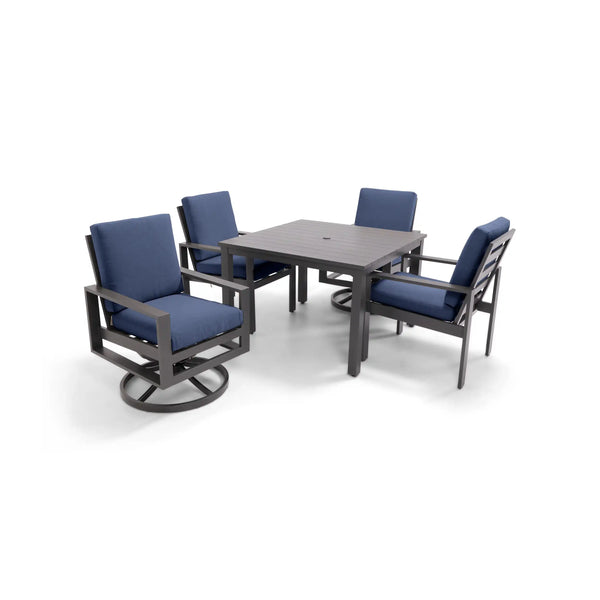 Sutton Cushioned 5 Piece Dining Group Indigo - The Great Escape