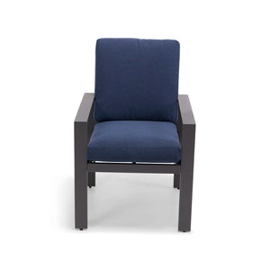 Sutton Cushioned Dining Chair Indigo - The Great Escape