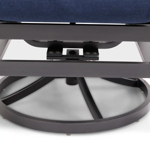 Sutton Cushioned Swivel Rocker Dining Chair Indigo - The Great Escape