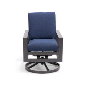 Sutton Cushioned Swivel Rocker Dining Chair Indigo - The Great Escape