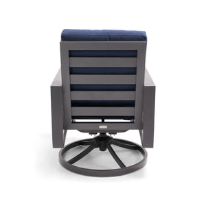 Sutton Cushioned Swivel Rocker Dining Chair Indigo - The Great Escape