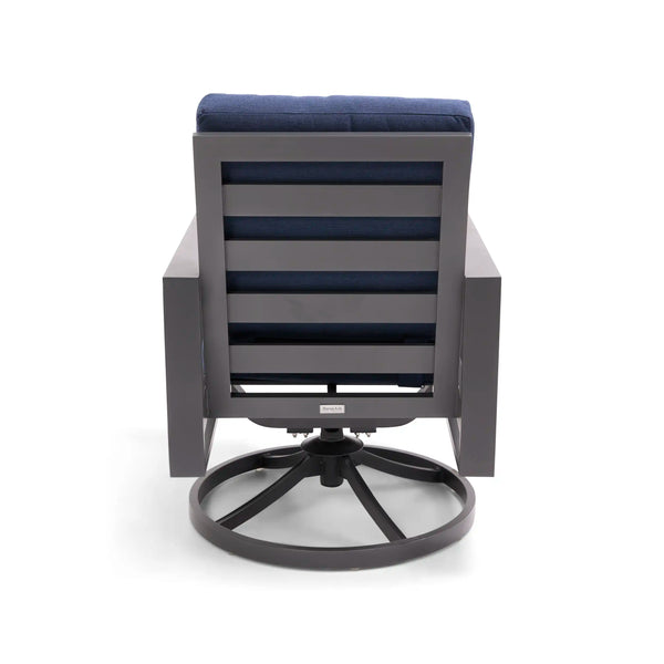 Sutton Cushioned Swivel Rocker Dining Chair Indigo - The Great Escape