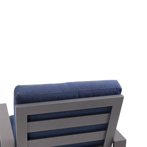 Sutton Cushioned Swivel Rocker Dining Chair Indigo - The Great Escape