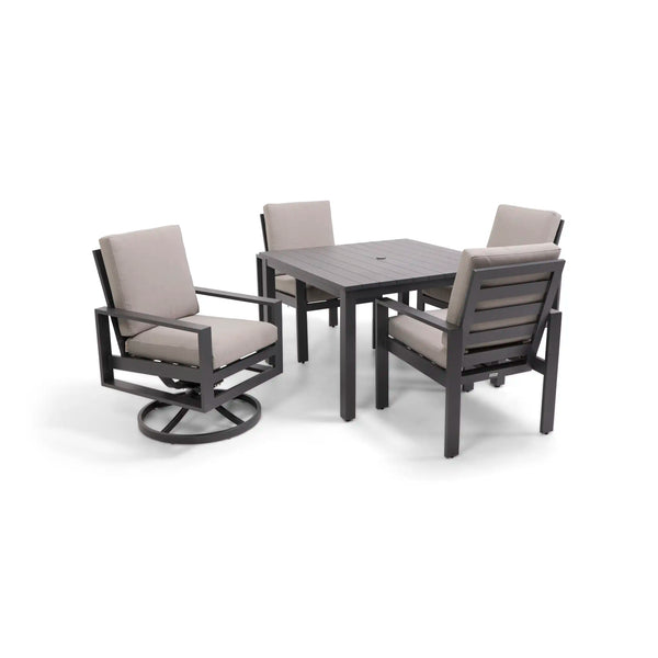Sutton Cushioned 5 Piece Dining Group Dove - The Great Escape