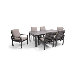 Sutton Cushioned 9 Piece Dining Group Dove - The Great Escape