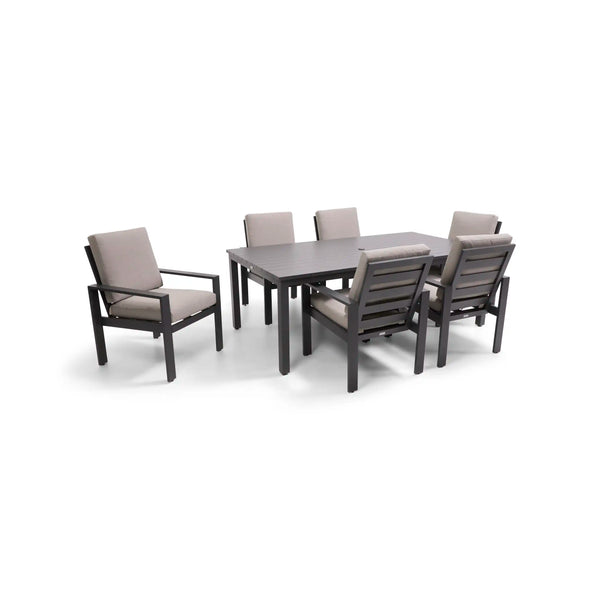 Sutton Cushioned 9 Piece Dining Group Dove - The Great Escape