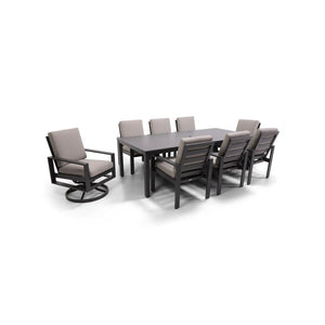 Sutton Cushioned 7 Piece Dining Group Dove - The Great Escape