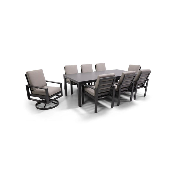 Sutton Cushioned 7 Piece Dining Group Dove - The Great Escape