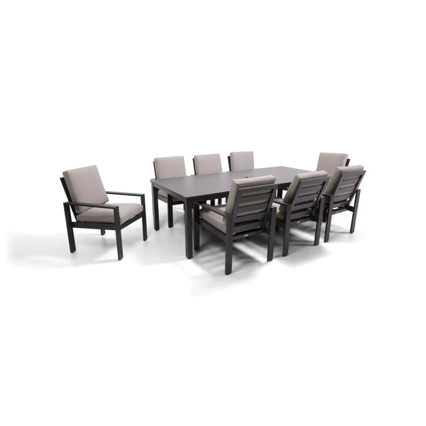 Sutton Cushioned 7 Piece Dining Group Dove - The Great Escape