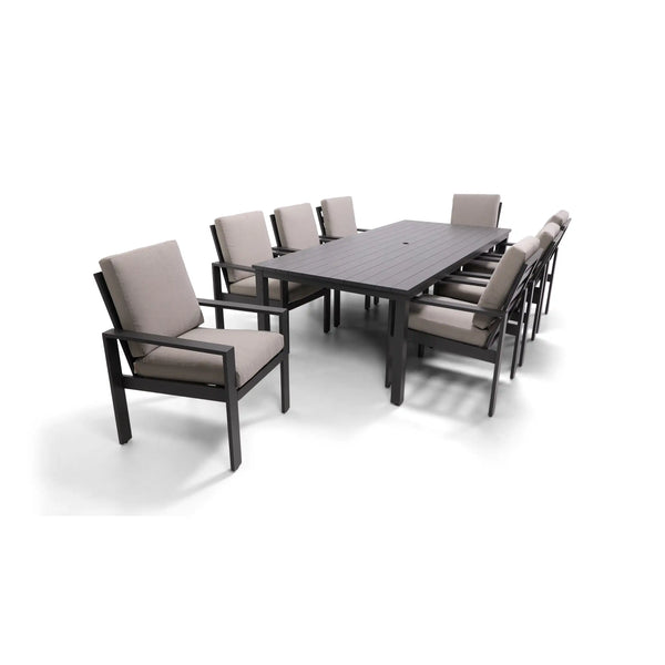 Sutton Cushioned 7 Piece Dining Group Dove - The Great Escape