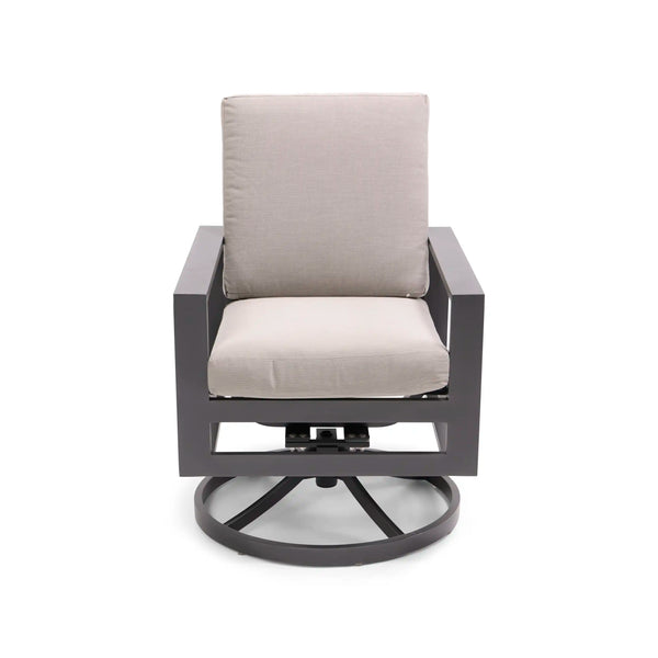 Sutton Cushioned Swivel Rocker Dining Chair Dove - The Great Escape
