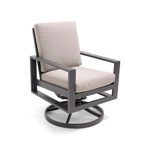 Sutton Cushioned Swivel Rocker Dining Chair Dove - The Great Escape