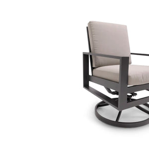 Sutton Cushioned Swivel Rocker Dining Chair Dove - The Great Escape