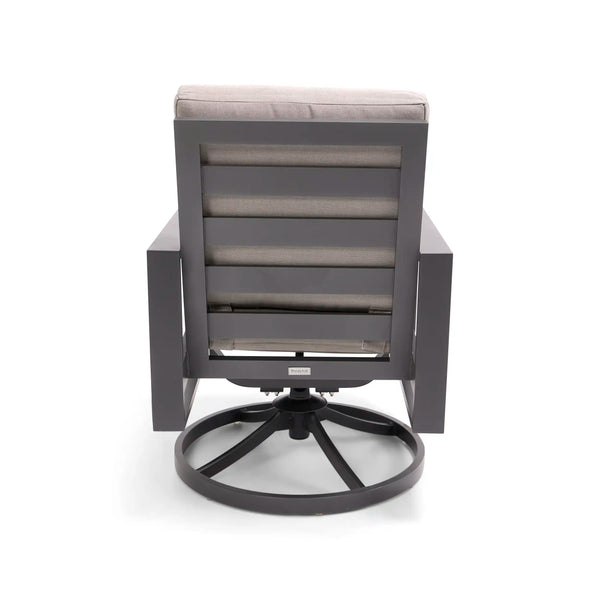Sutton Cushioned Swivel Rocker Dining Chair Dove - The Great Escape