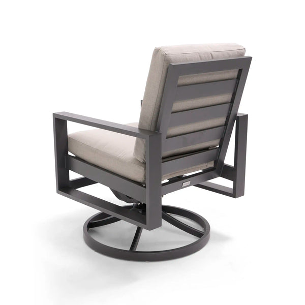 Sutton Cushioned Swivel Rocker Dining Chair Dove - The Great Escape