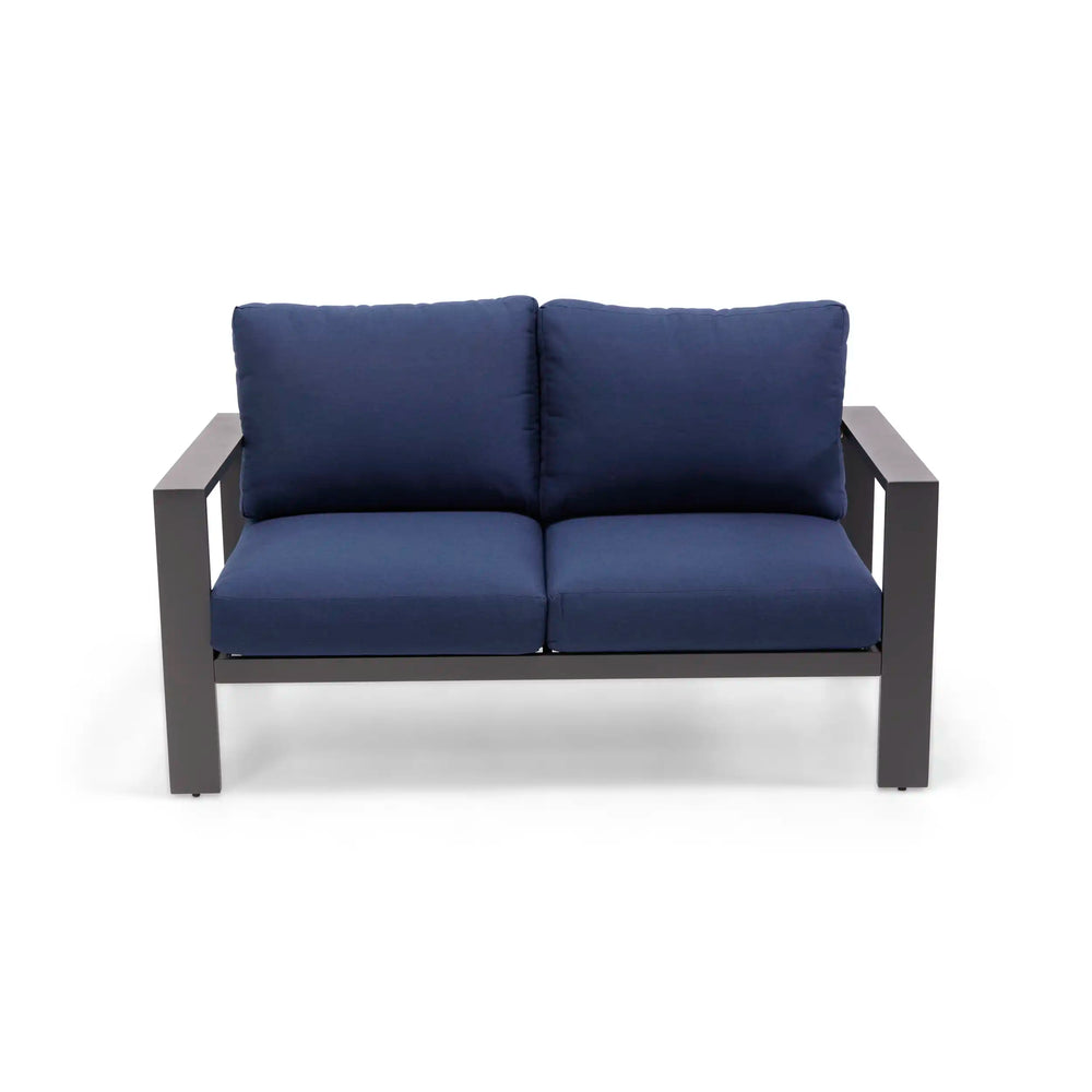 Sutton Grey 3 Piece Loveseat Group Indigo - The Great Escape