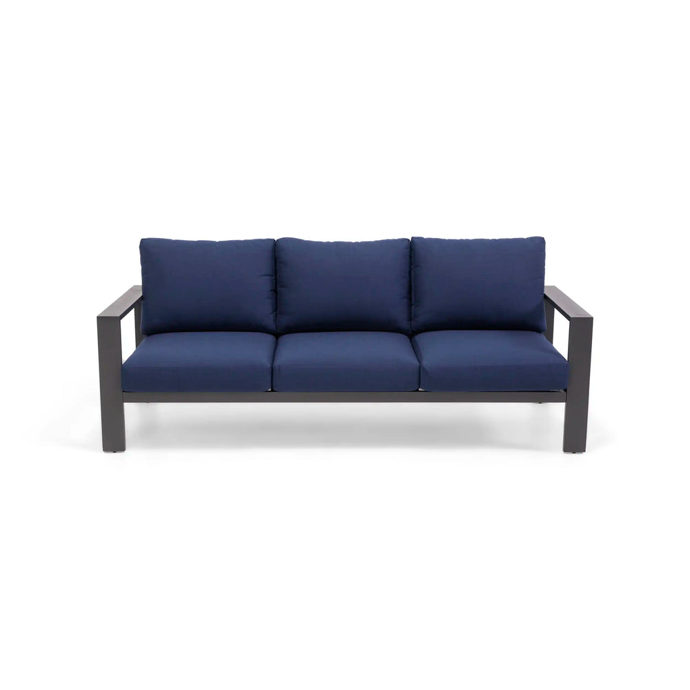 Sutton Grey 3 Piece Sofa Group Indigo - The Great Escape