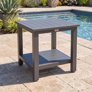 22 Inch Square Slat End Table - The Great Escape