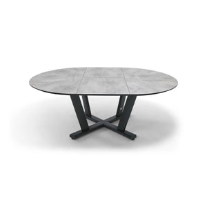 57 Inch Round - 80 Inch Oval Extension Dining Table - The Great Escape