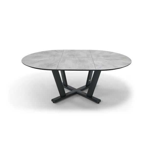 57 Inch Round - 80 Inch Oval Extension Dining Table - The Great Escape